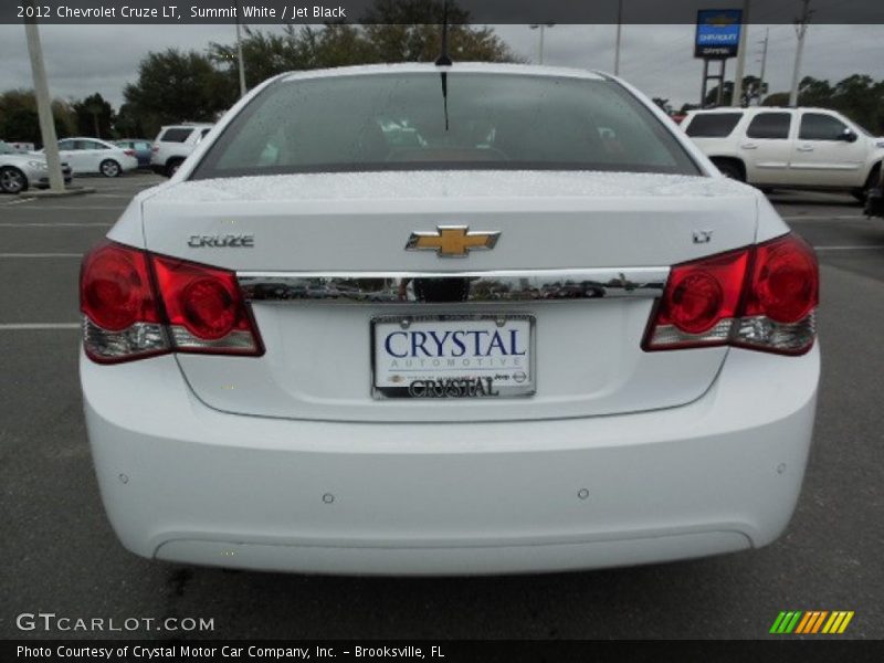 Summit White / Jet Black 2012 Chevrolet Cruze LT