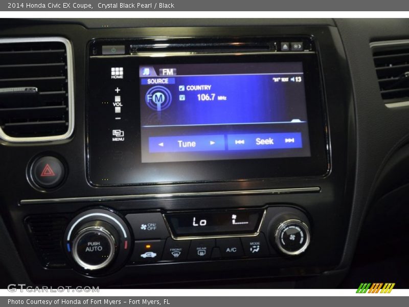 Crystal Black Pearl / Black 2014 Honda Civic EX Coupe
