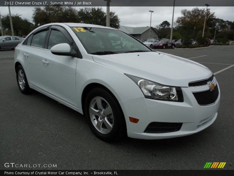 Summit White / Jet Black 2012 Chevrolet Cruze LT