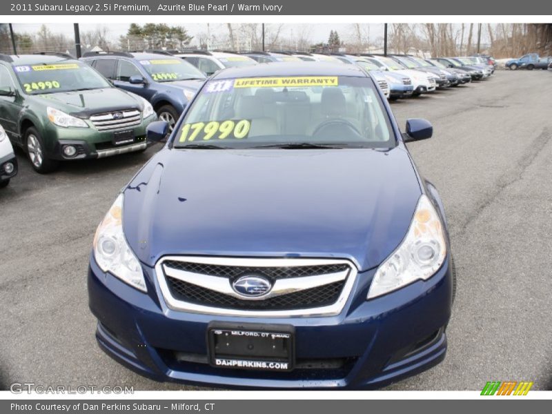 Azurite Blue Pearl / Warm Ivory 2011 Subaru Legacy 2.5i Premium