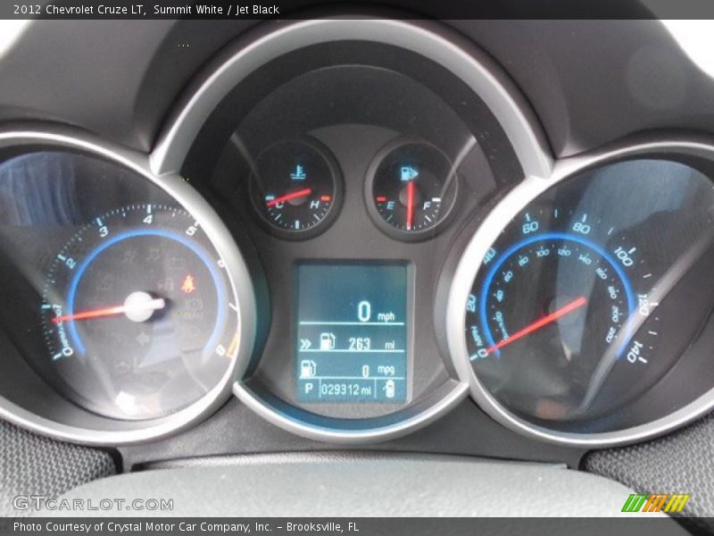 Summit White / Jet Black 2012 Chevrolet Cruze LT