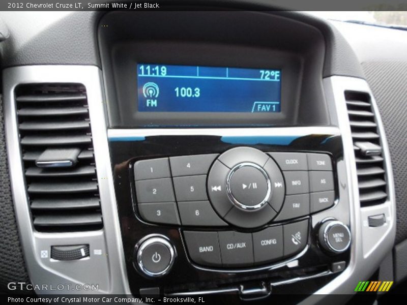 Summit White / Jet Black 2012 Chevrolet Cruze LT