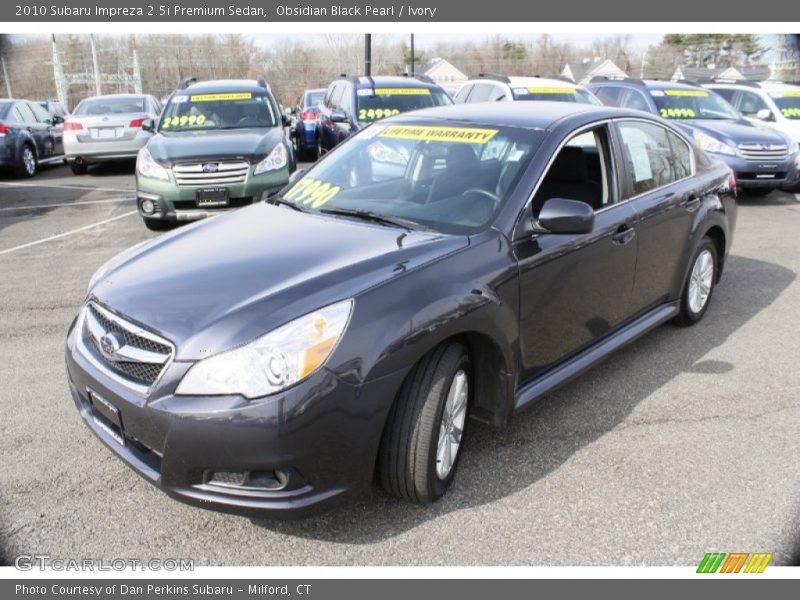 Obsidian Black Pearl / Ivory 2010 Subaru Impreza 2.5i Premium Sedan