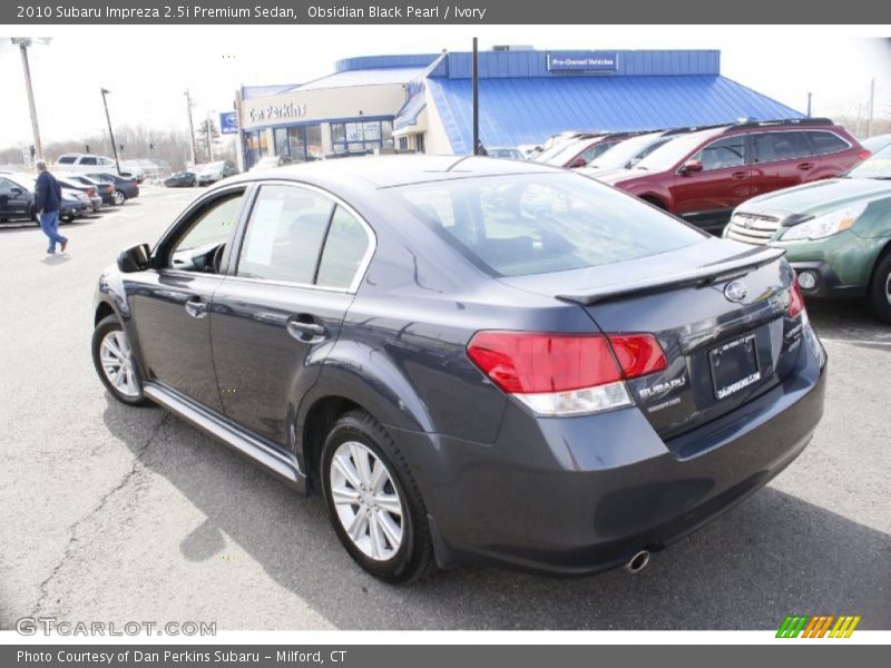 Obsidian Black Pearl / Ivory 2010 Subaru Impreza 2.5i Premium Sedan