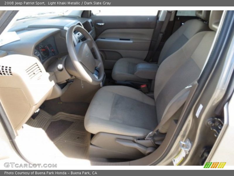 Light Khaki Metallic / Dark Slate Gray 2008 Jeep Patriot Sport