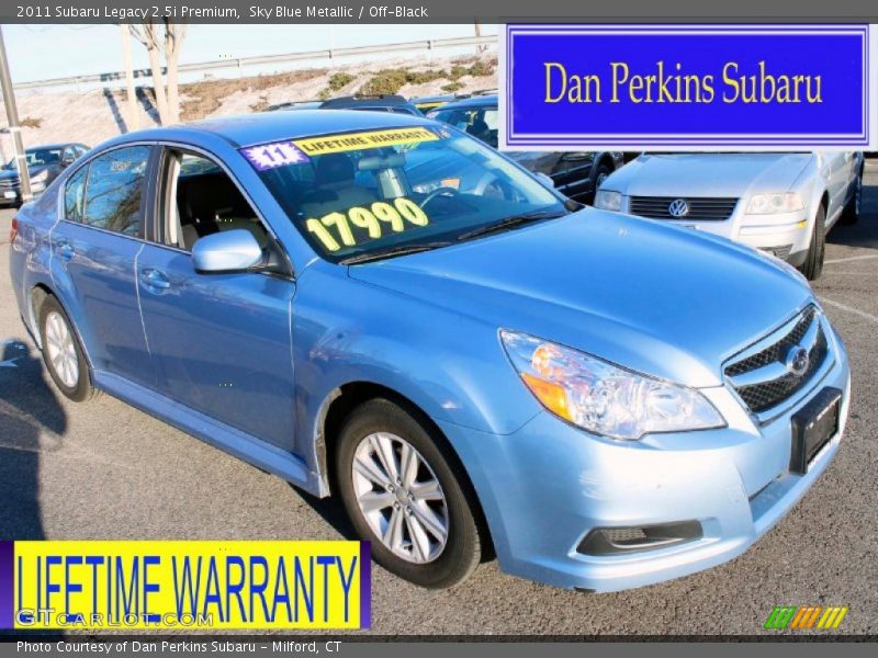 Sky Blue Metallic / Off-Black 2011 Subaru Legacy 2.5i Premium