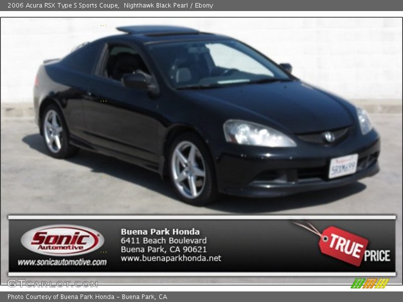 Nighthawk Black Pearl / Ebony 2006 Acura RSX Type S Sports Coupe