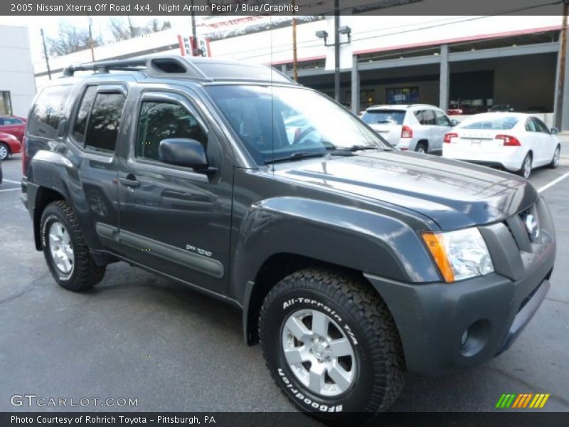 Night Armor Pearl / Blue/Graphite 2005 Nissan Xterra Off Road 4x4