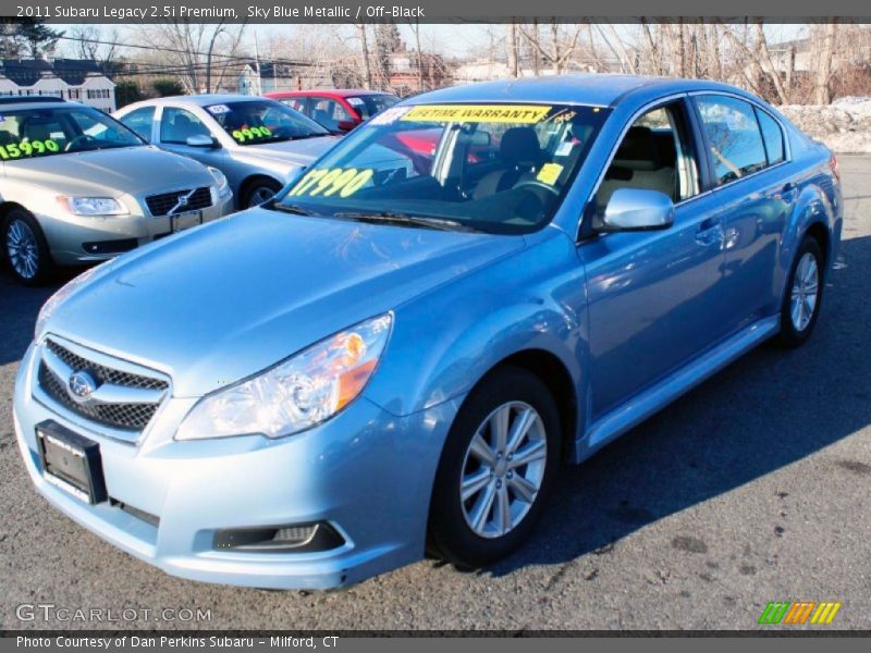 Sky Blue Metallic / Off-Black 2011 Subaru Legacy 2.5i Premium