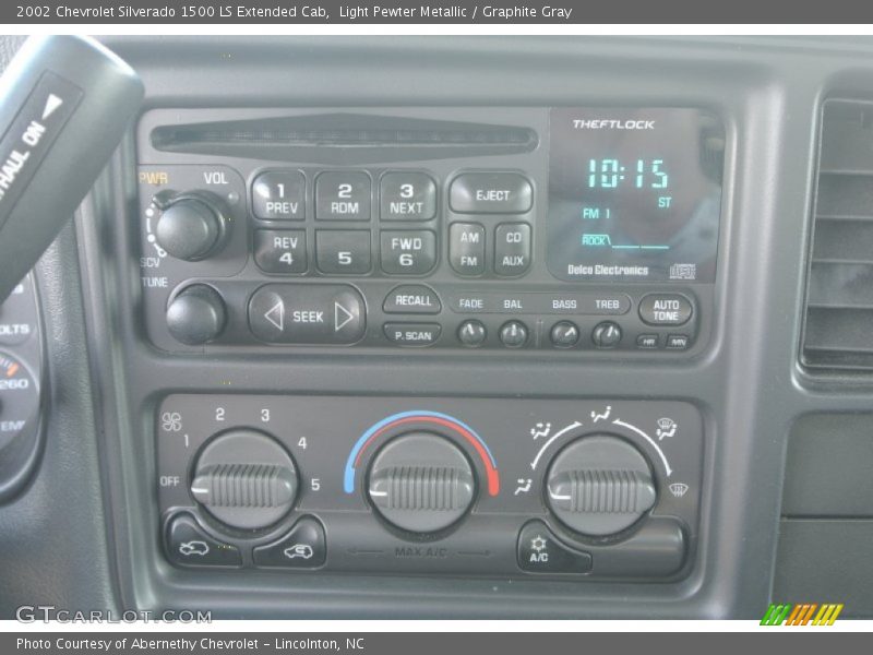 Light Pewter Metallic / Graphite Gray 2002 Chevrolet Silverado 1500 LS Extended Cab