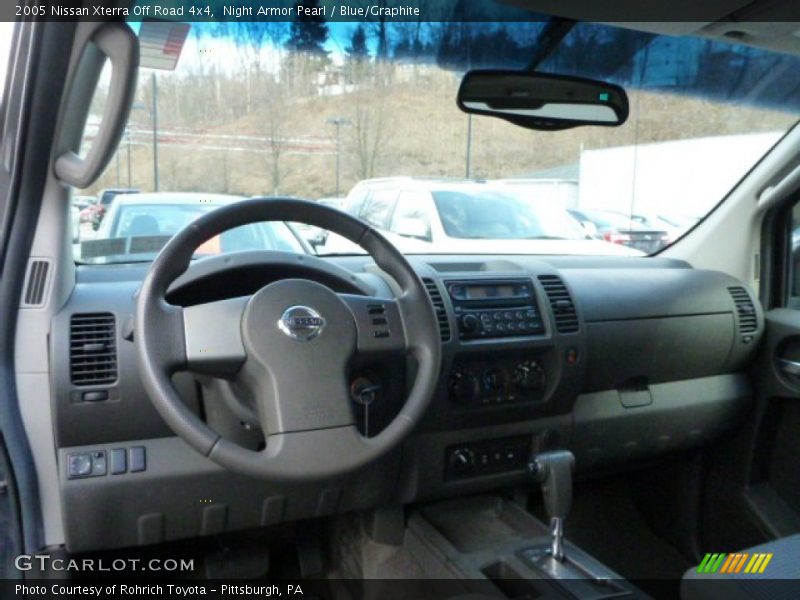 Night Armor Pearl / Blue/Graphite 2005 Nissan Xterra Off Road 4x4