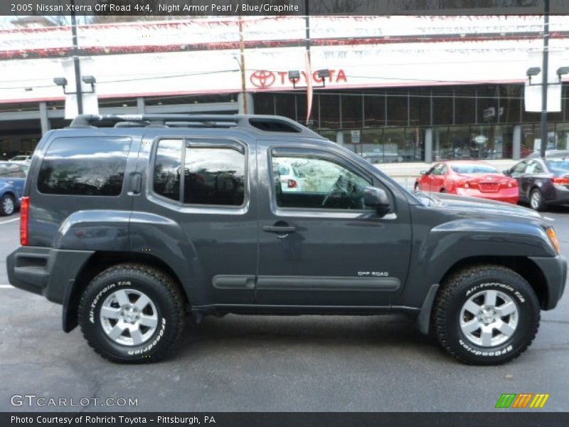 Night Armor Pearl / Blue/Graphite 2005 Nissan Xterra Off Road 4x4