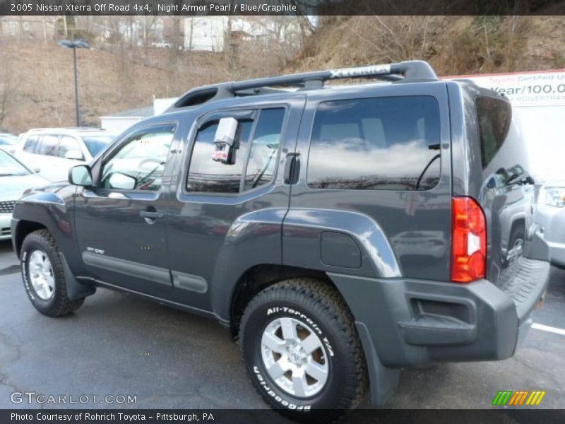 Night Armor Pearl / Blue/Graphite 2005 Nissan Xterra Off Road 4x4