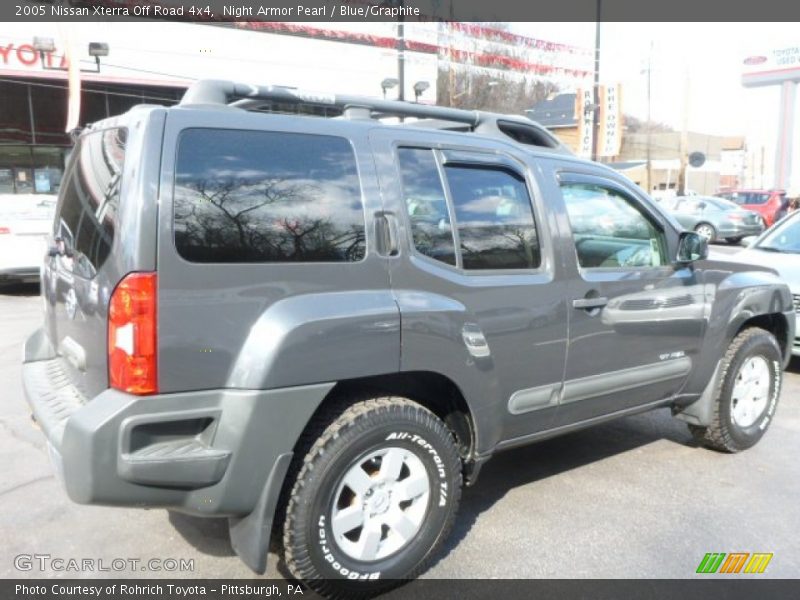 Night Armor Pearl / Blue/Graphite 2005 Nissan Xterra Off Road 4x4