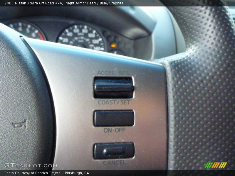 Night Armor Pearl / Blue/Graphite 2005 Nissan Xterra Off Road 4x4