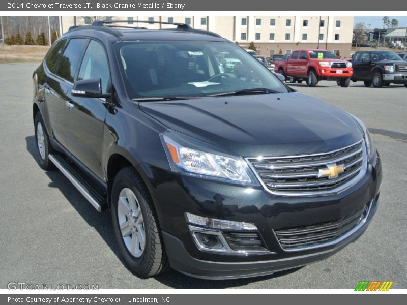 Black Granite Metallic / Ebony 2014 Chevrolet Traverse LT