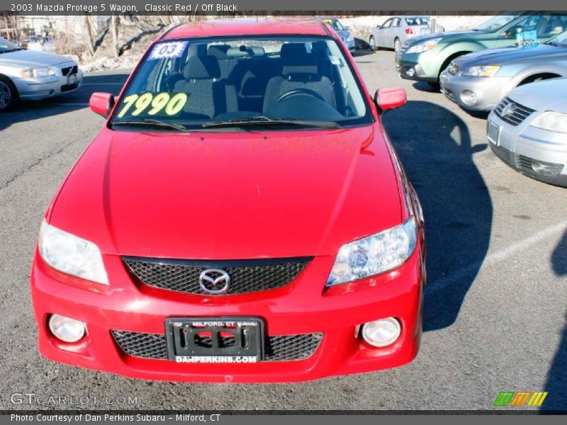 Classic Red / Off Black 2003 Mazda Protege 5 Wagon