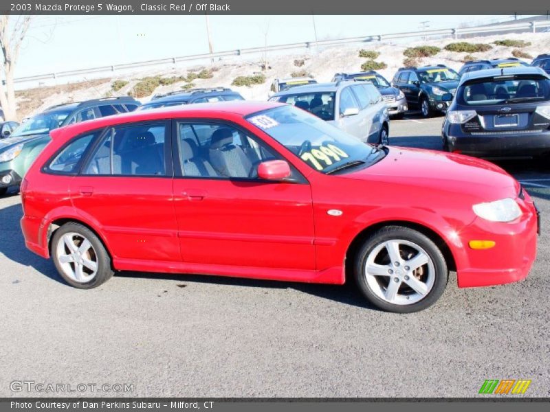 Classic Red / Off Black 2003 Mazda Protege 5 Wagon