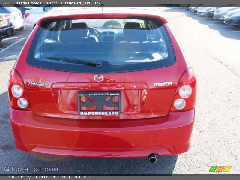 Classic Red / Off Black 2003 Mazda Protege 5 Wagon