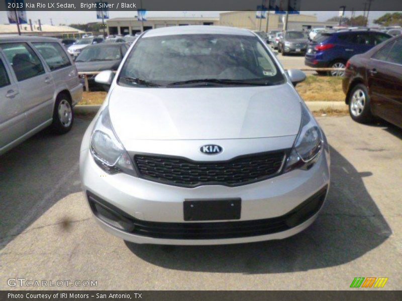 Bright Silver / Black 2013 Kia Rio LX Sedan