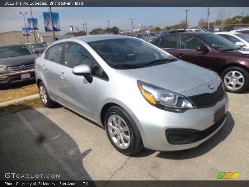 Bright Silver / Black 2013 Kia Rio LX Sedan
