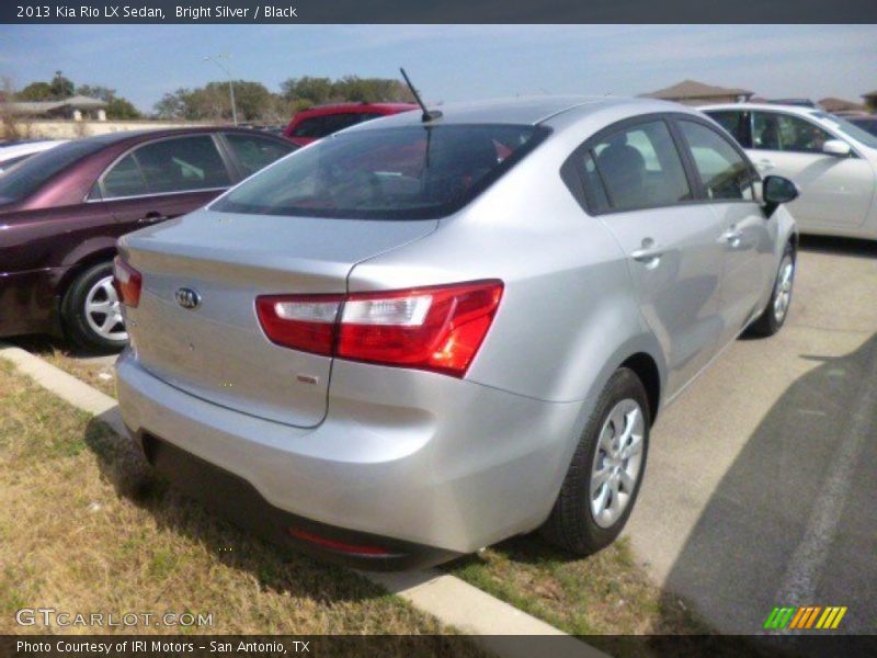 Bright Silver / Black 2013 Kia Rio LX Sedan