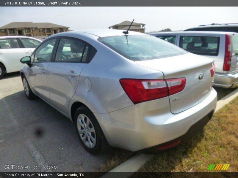 Bright Silver / Black 2013 Kia Rio LX Sedan