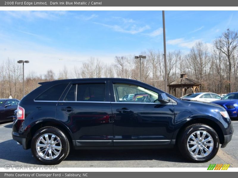 Dark Ink Blue Metallic / Camel 2008 Ford Edge Limited