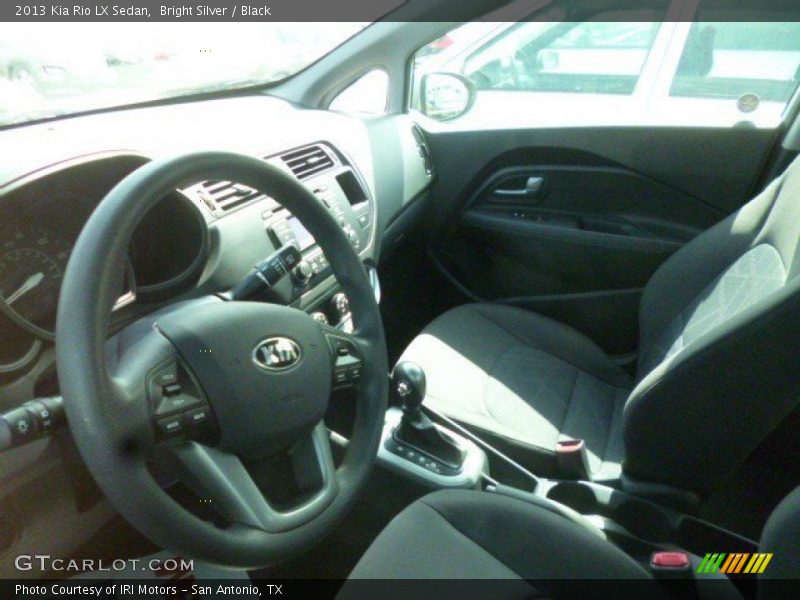 Bright Silver / Black 2013 Kia Rio LX Sedan