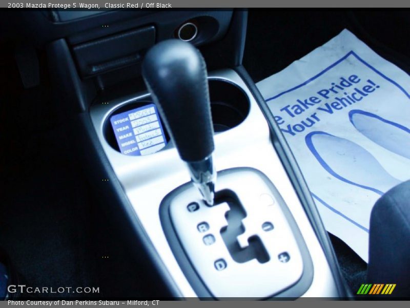 Classic Red / Off Black 2003 Mazda Protege 5 Wagon