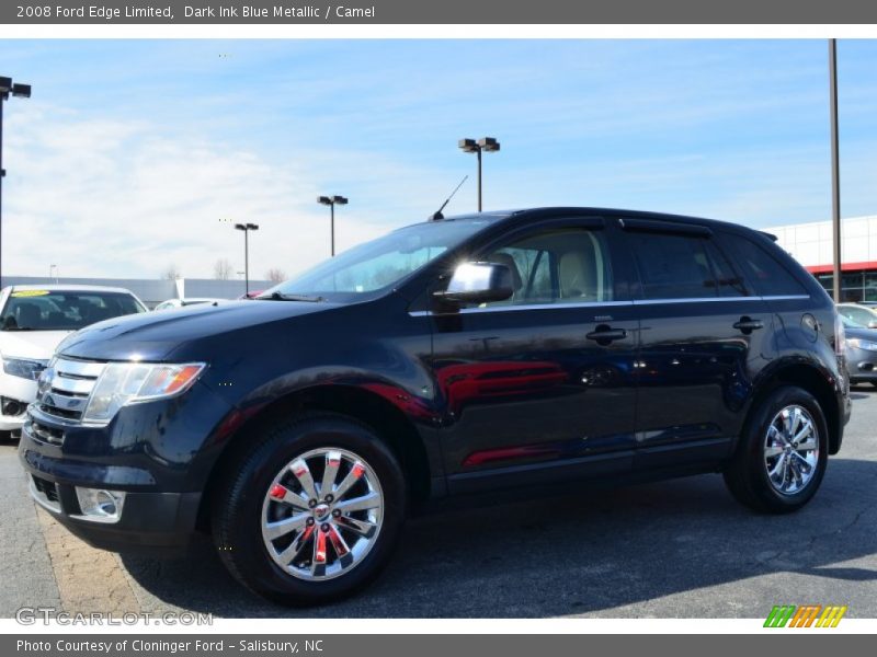 Dark Ink Blue Metallic / Camel 2008 Ford Edge Limited