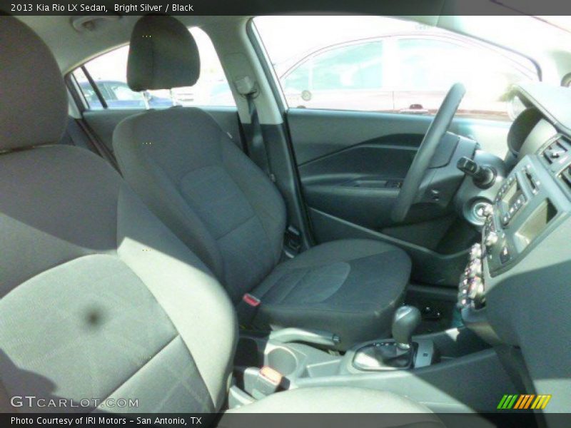 Bright Silver / Black 2013 Kia Rio LX Sedan