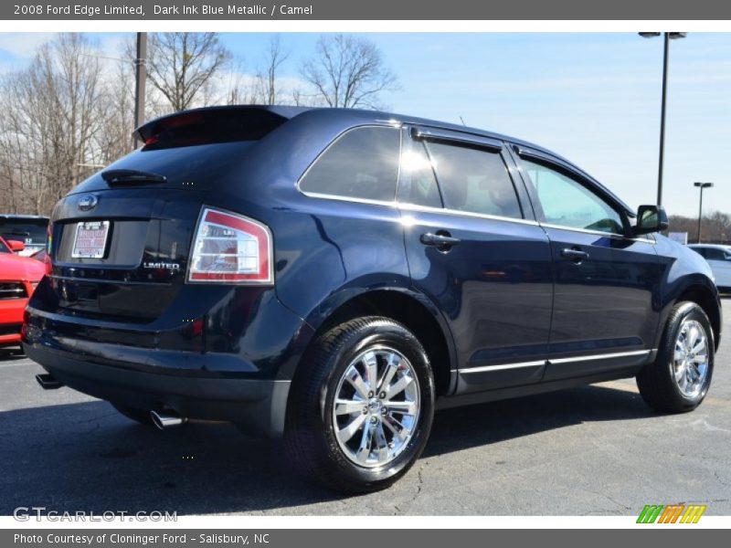 Dark Ink Blue Metallic / Camel 2008 Ford Edge Limited