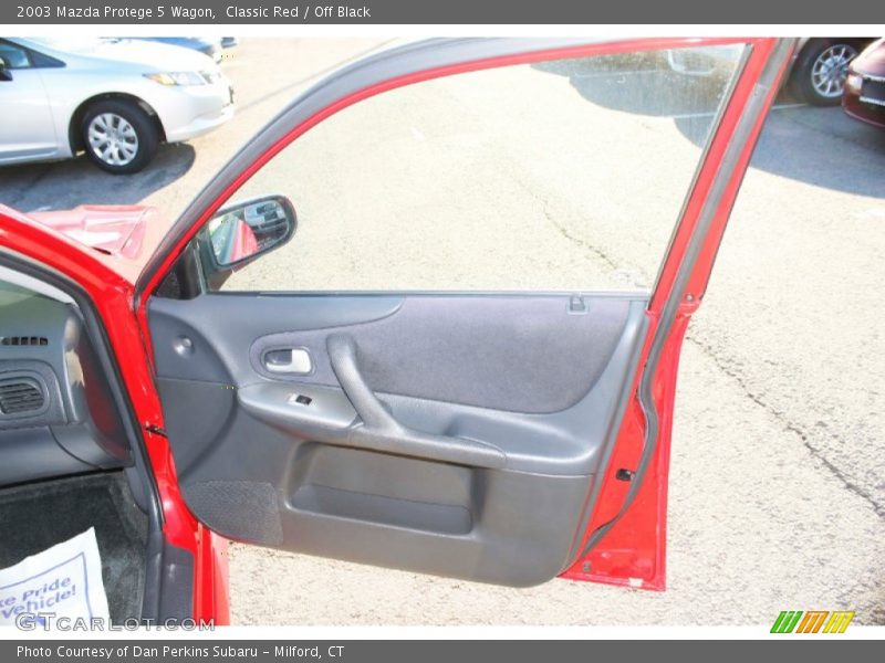 Classic Red / Off Black 2003 Mazda Protege 5 Wagon