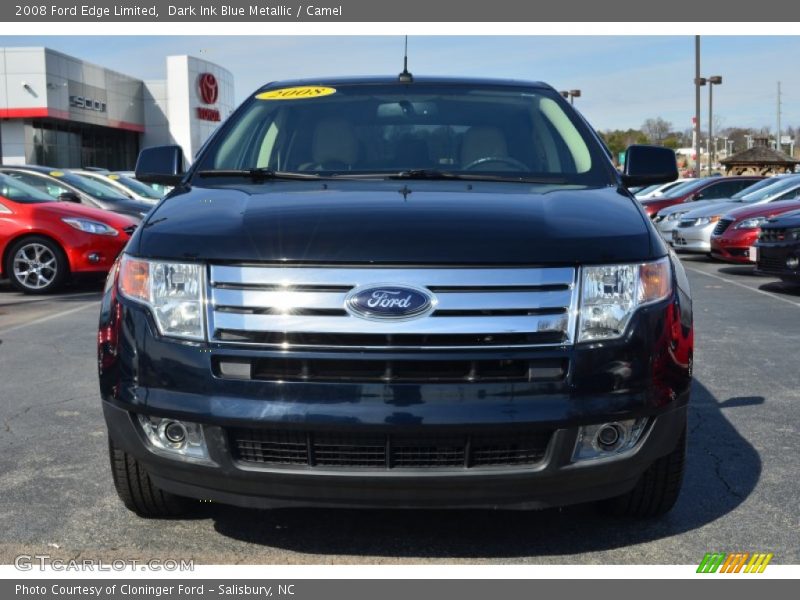 Dark Ink Blue Metallic / Camel 2008 Ford Edge Limited