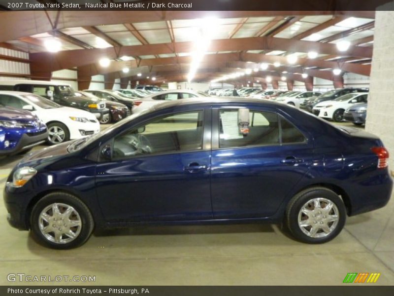 Nautical Blue Metallic / Dark Charcoal 2007 Toyota Yaris Sedan