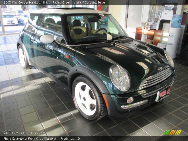 British Racing Green Metallic / Cordoba Beige 2003 Mini Cooper Hardtop