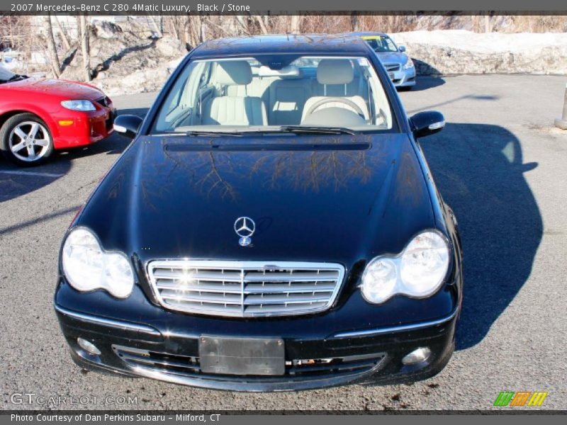 Black / Stone 2007 Mercedes-Benz C 280 4Matic Luxury
