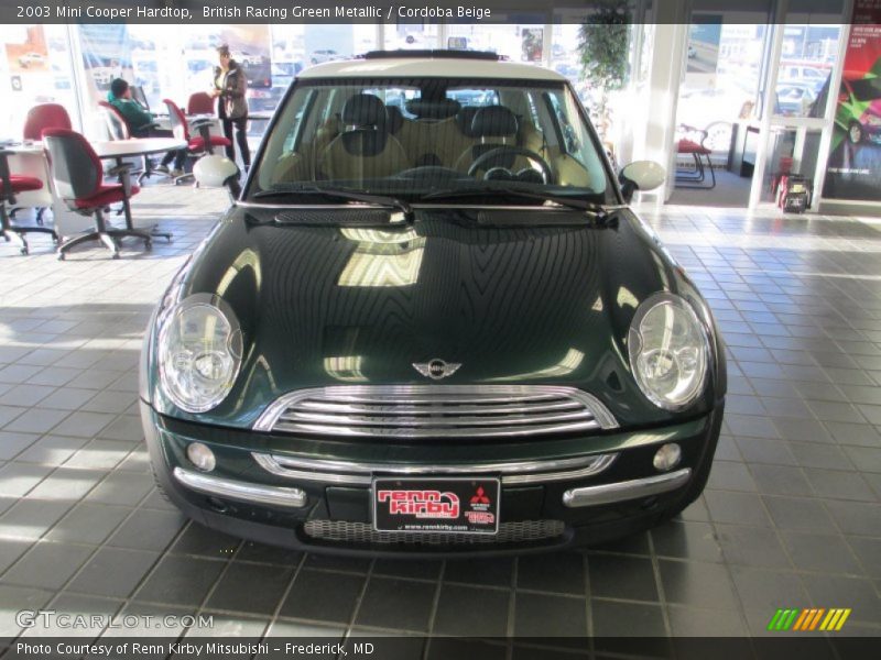 British Racing Green Metallic / Cordoba Beige 2003 Mini Cooper Hardtop