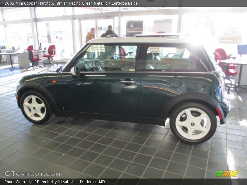 British Racing Green Metallic / Cordoba Beige 2003 Mini Cooper Hardtop
