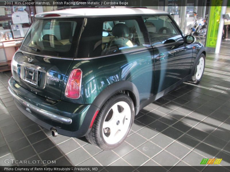 British Racing Green Metallic / Cordoba Beige 2003 Mini Cooper Hardtop