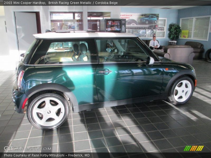 British Racing Green Metallic / Cordoba Beige 2003 Mini Cooper Hardtop