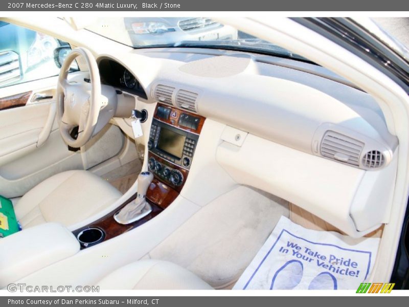 Black / Stone 2007 Mercedes-Benz C 280 4Matic Luxury