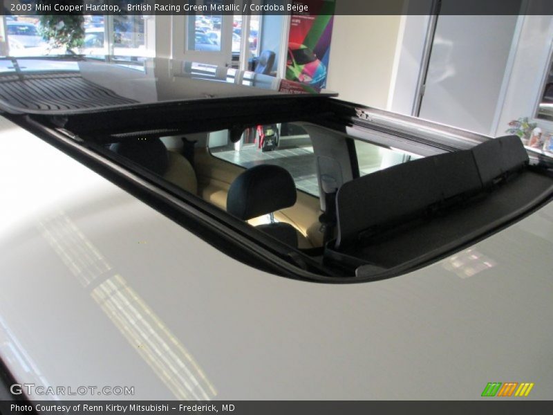 British Racing Green Metallic / Cordoba Beige 2003 Mini Cooper Hardtop