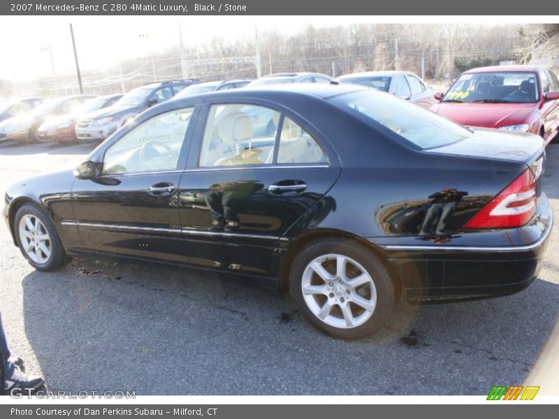 Black / Stone 2007 Mercedes-Benz C 280 4Matic Luxury