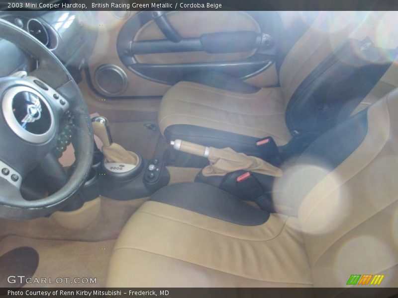 British Racing Green Metallic / Cordoba Beige 2003 Mini Cooper Hardtop