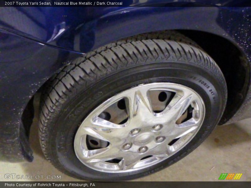 Nautical Blue Metallic / Dark Charcoal 2007 Toyota Yaris Sedan