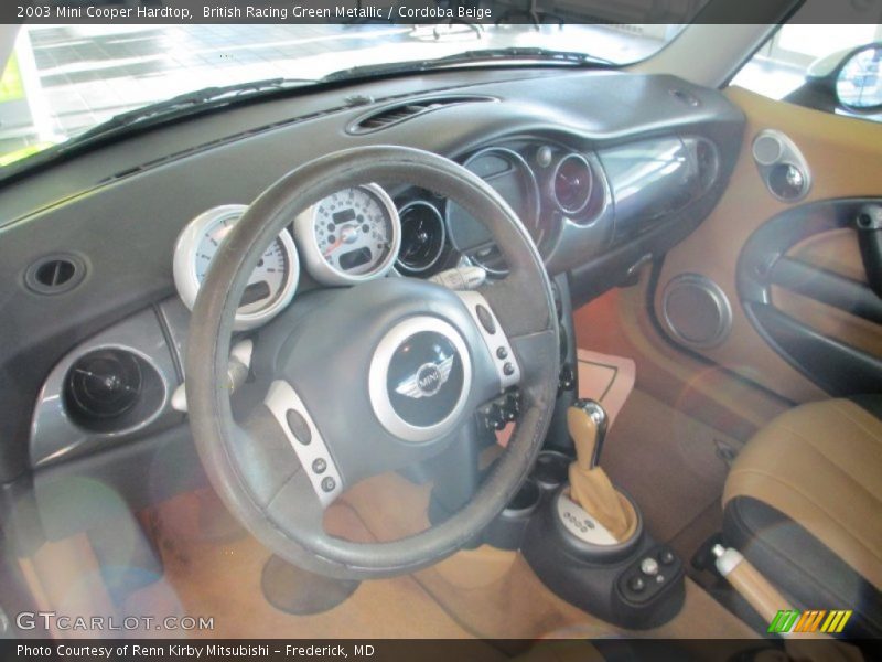 British Racing Green Metallic / Cordoba Beige 2003 Mini Cooper Hardtop