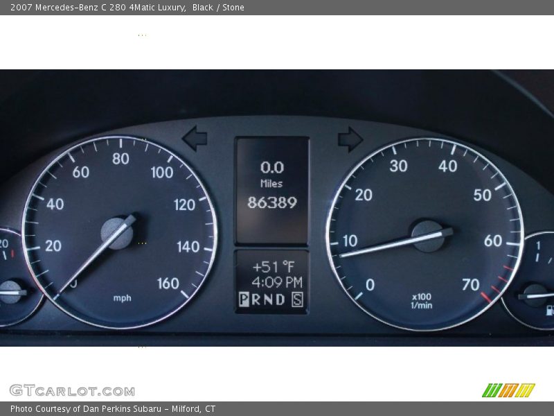 Black / Stone 2007 Mercedes-Benz C 280 4Matic Luxury