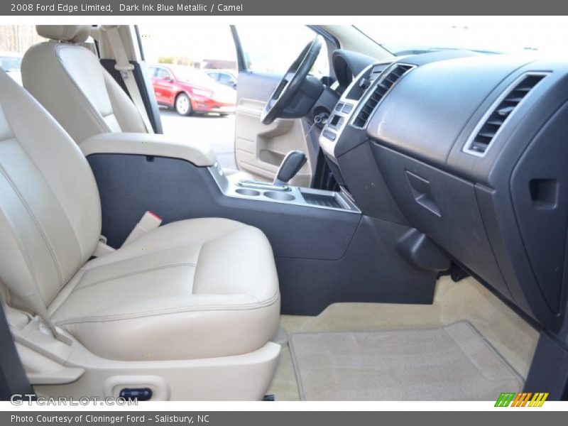 Dark Ink Blue Metallic / Camel 2008 Ford Edge Limited